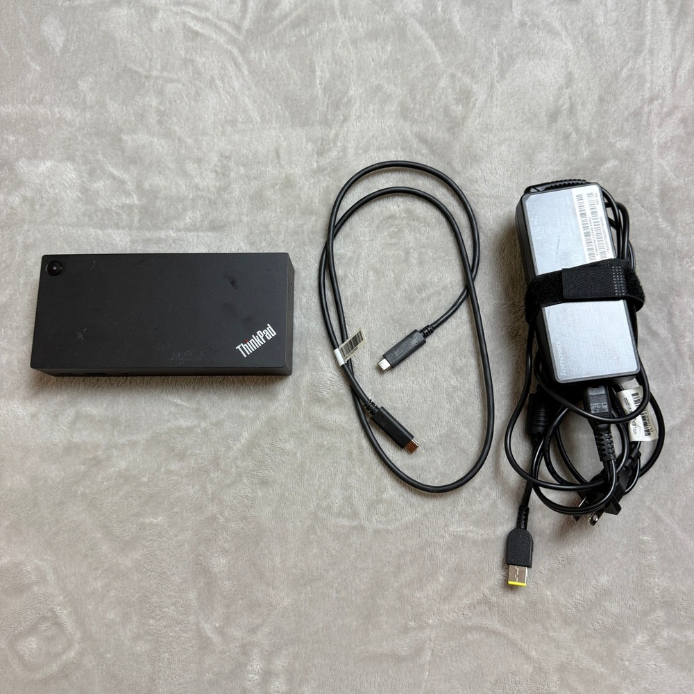 Lenovo ThinkPad USB-C Dock 40A9 Black Laptop Docking Station DK1633 Hub Tested